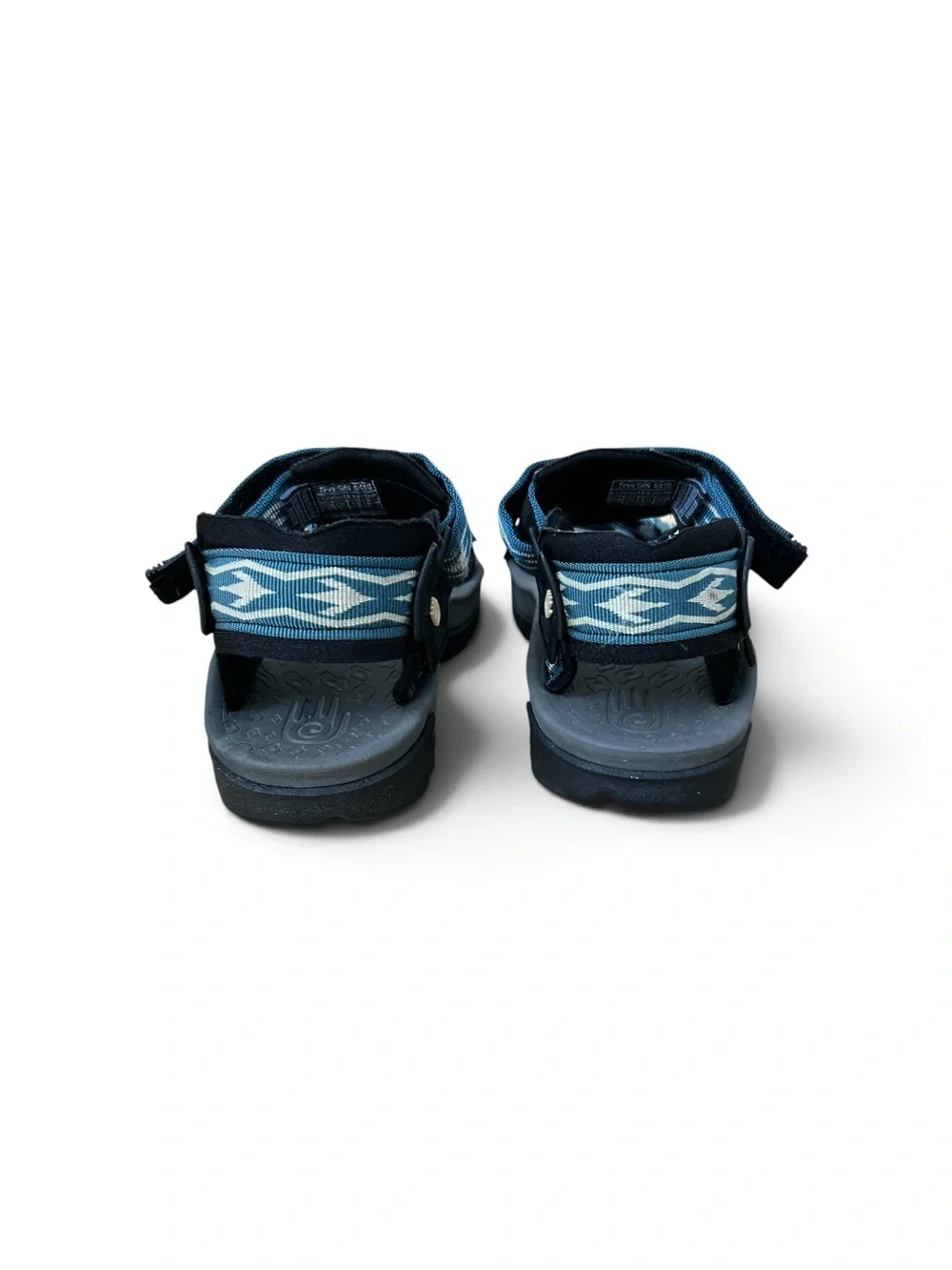Teva Blue Geometric Adjustable Sport Hiking Sandals Women’s Size 9